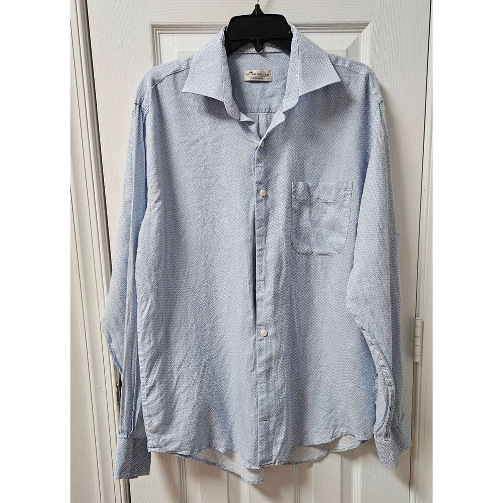 Peter Millar Linen Sport Shirt L
